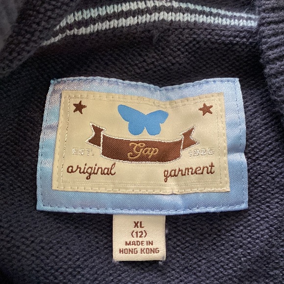 girls  Blue pullover with Butterfly detail GAP - Picture 6 of 8